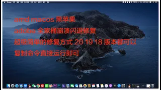 AMD黑苹果macos adobe全家桶 ps pr ae 崩溃闪退修复