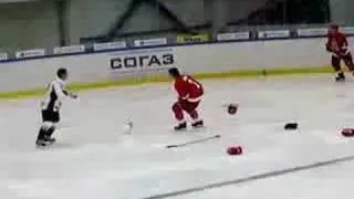 KHL. Darcy Verot vs Alexey Krovopuskov