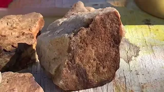 Experiment with low grade gold ore