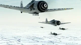 SG2 Вылет на ТАВ. 3 FW-190F + 2 Bf-109. Бомбежка обороны