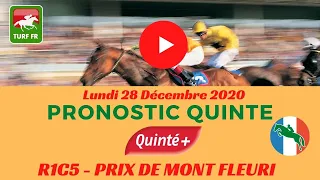 Minute Quinté TURF FR : Pronostics Quinté du jour PMU - Lundi 28/12/20 à Deauville 🏇 #224894