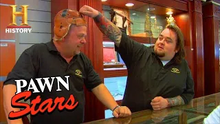 Pawn Stars: VERY RARE 1940s Football Helmet (Season 4) | History