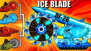 SAW BLADE BATTLE : Ultimate Evolution Of Ice Blade Tank | Arena Tank Cartoon