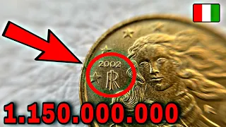 RARE 1.150.000.000 - 10 Euro Cent 2002 ITALY