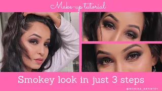 How to get smokey eyes in just 3 steps || Eye Makeup Tutorial