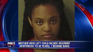 Mother who left child beside highway sentenced