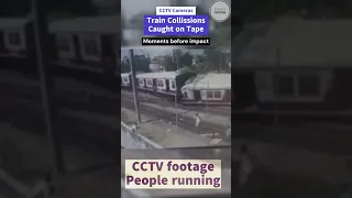 Train vs Train HeadOnCollision 2 #train #railway #railroad #rail #compilation #collision #vs #shorts