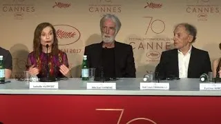 Cannes: Haneke, Huppert talk to press about "Happy End"