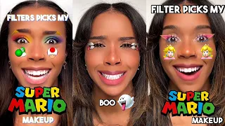 CUTE ✅ or FAIL? ❌ Tiktok Filters Pick My Super Mario Makeup ⭐️