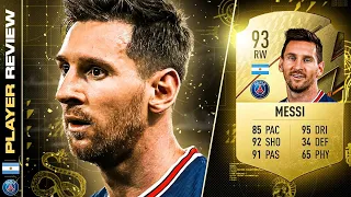 93 LIONEL MESSI REVIEW! FIFA 22 Ultimate Team