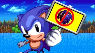 Sonic 1 But You Can't Spin