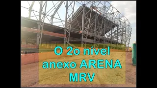 Flagrante na ARENA MRV! Colocação do 1o bloco piso no ESTÁDIO DO GALO - Bairro Califórnia, BH/MG