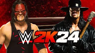 WWE 2K24 Undertaker vs Kane Casket Match.