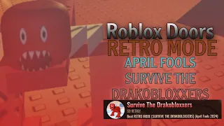Roblox Doors Retro Mode April Fools update! (Survive The Drakobloxxers)