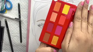 Painting with MAKEUP💄ASMR Whisper, Gum Chewing triggers