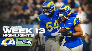 Highlights: Rams' Top Plays vs. Seahawks In Week 13 | Cam Akers TDs, Bobby Wagner INT & More