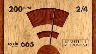 200 BPM 2/4 Wood Metronome HD