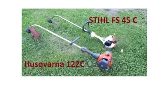 Husqvarna 122C and STIHL FS 45 With Review and comparison