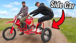 Testing Dirt Bike with Side Car!