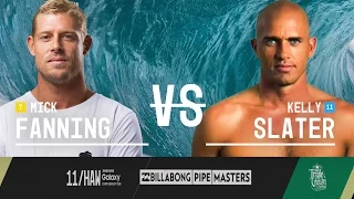 Mick Fanning vs. Kelly Slater - Billabong Pipe Masters 2015 Quarterfinals