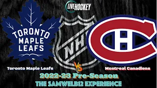 🔵MONTREAL CANADIENS vs. TORONTO MAPLE LEAFS | Live NHL pre season hockey