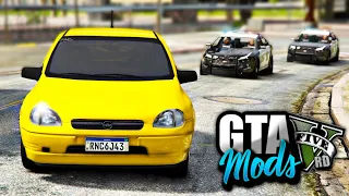 FUGA INSANA DA POLICIA de CHEVROLET CORSA 1998 (CORSINHA AMARELO) - GTA 5 MODS