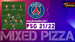 PES2021 Best formation for PSG 21/22 with full gameplay vs Manchester UTD