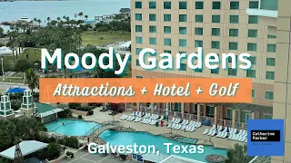 Walk through the Moody Garden Hotel in Galveston
