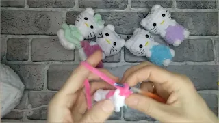 МК  Мини Hello Kitty, Хеллоу Китти!!! За 15 минут!!! В пижамке описание под видео.