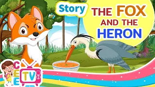 The Fox and the Heron | Short Story with Morals | Vocabulary and Reading for Kids | Fable