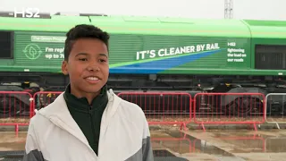 The Green Progressor Class 66 locomotive
