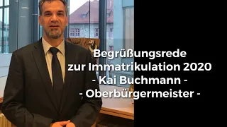Grußworte von Kai Buchmann - Oberbürgermeister der Stadt Nordhausen
