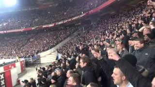 AJAX - Feyenoord ( 3 - 1 ) 22-1-2014 : Ontlading na de 2-1 van Bojan Krkic