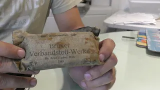 Немецкий перевязочный пакет 1945 год / German bandage 1945