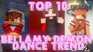 TOP 10 BELLAMY DEMON DANCE | MINECRAFT ANIMATIONS TREND TIKTOK