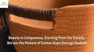 Top-quality wholesale cotton rope storage Basket | Bespoke cotton rope gift basket manufacturer