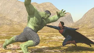 Superman vs Hulk The Fight part 5 Full Fight Death Battle