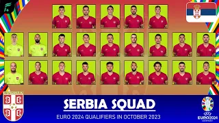 SERBIA 🇷🇸 SQUAD - EURO 2024 Qualifiers in October 2023 | FAN Football