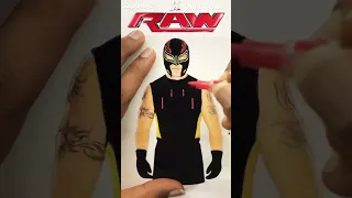 Reymysterio drawing |RAW 2014 attire |Timelapse...