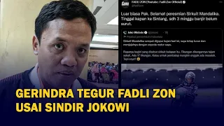 Partai Gerindra Tegur Fadli Zon usai Sindir Jokowi soal Banjir Sintang