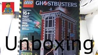 Lego Ghostbusters Firehouse HQ Unboxing set 75827