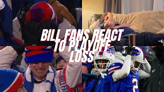 Bill Fans React To Playoff Loss | Best Fan Reactions of Bills vs Chiefs Divisional Playoff Game