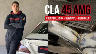 CLA45 AMG - DOWNPIPE + ESCAPE FULL INOX 3" + FILTRO K&N