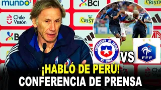 FRANCIA VS CHILE: Conferencia de prensa del "tigre" Ricardo Gareca