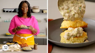 3-Ingredient Buttermilk Biscuits & Sausage Gravy | In The Kitchen With