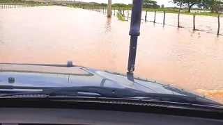 12 février 2020 - Route Pouembout inondée, cyclone UESI