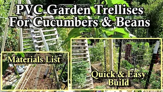 How to Make a Cucumber & Bean Trellis for Your Garden: Easy & Quick Build, Mobile, and Inexpensive