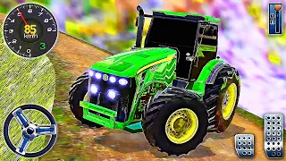 Offroad Uphill Tractor Driving Sim - US Tractor Drive Games 2023 | Android Gameplay