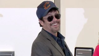 Benicio Del Toro Chats About Sports At LAX