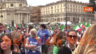 4mila sedie a Piazza del Popolo per la manifestazione del centrodestra